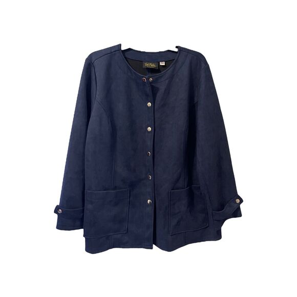 Bob‎ Mackie Wearable Art Navy Jacket Size XL - Picture 9 of 10